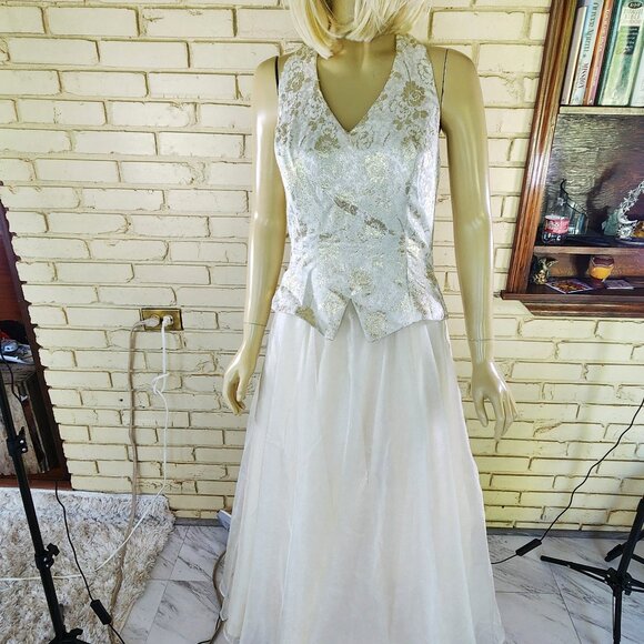 Vintage Womens Formal Special Occasion/Wedding Dress Gown Small - Picture 1 of 7